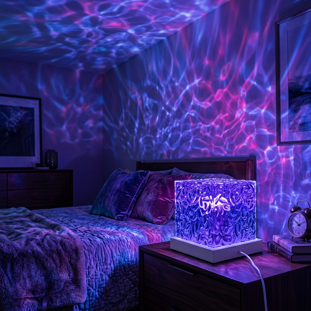 Chambre avec lampe Aurora