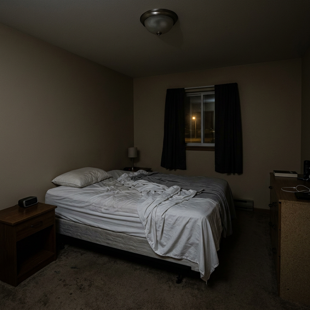 Chambre sans lampe
